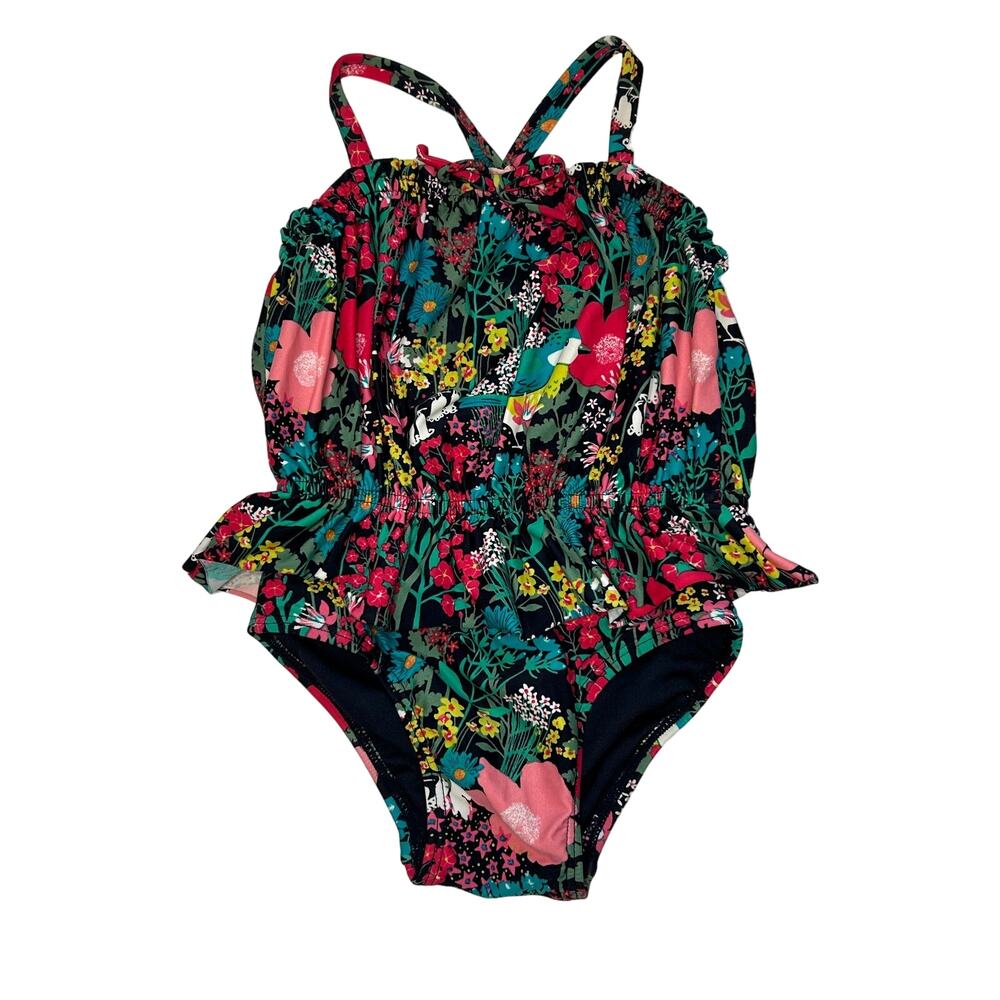 Gap Girls Floral Skirt Swimming Suit 2Y